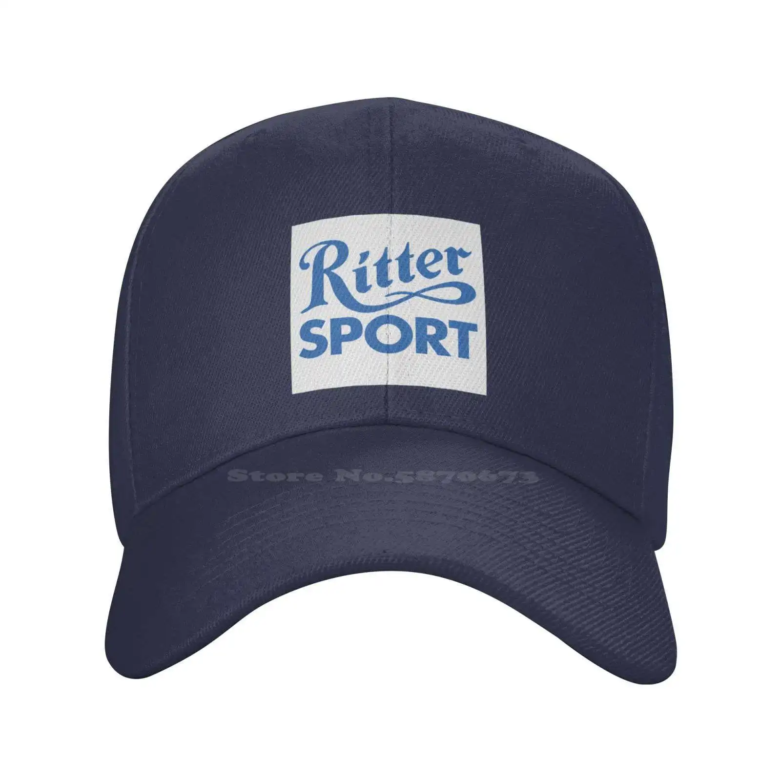 Ritter Sport Logo Fashion Quality Denim Cap Berretto Lavorato A Maglia Berretto Da Baseball