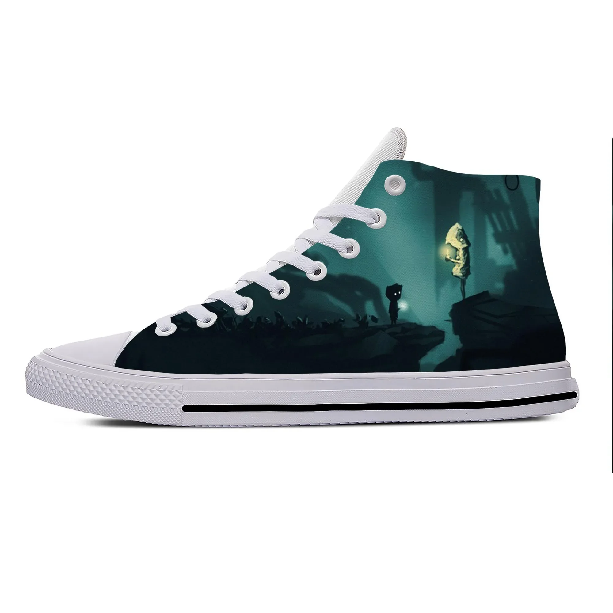 Anime Cartoon Game Little Nightmares Cool Fashion Casual Cloth Shoes High Top Lightweight Breathable 3D Print Men Women Sneakers