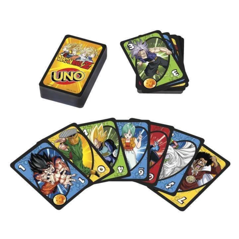 

UNO Dragon Ball Series Parent-Child Puzzle Game Animation Solitaire Dragon Ball Uno Party Board Game Cartoon Wholesale