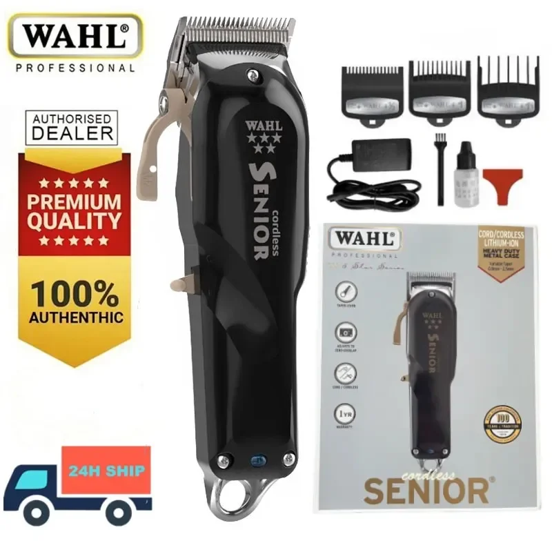 100% Originale Wahl 8504 Professional 5-Star Metal Series Cordless Senior Clipper Per Stilisti E Barbieri Ufficiale Wahl 8504
