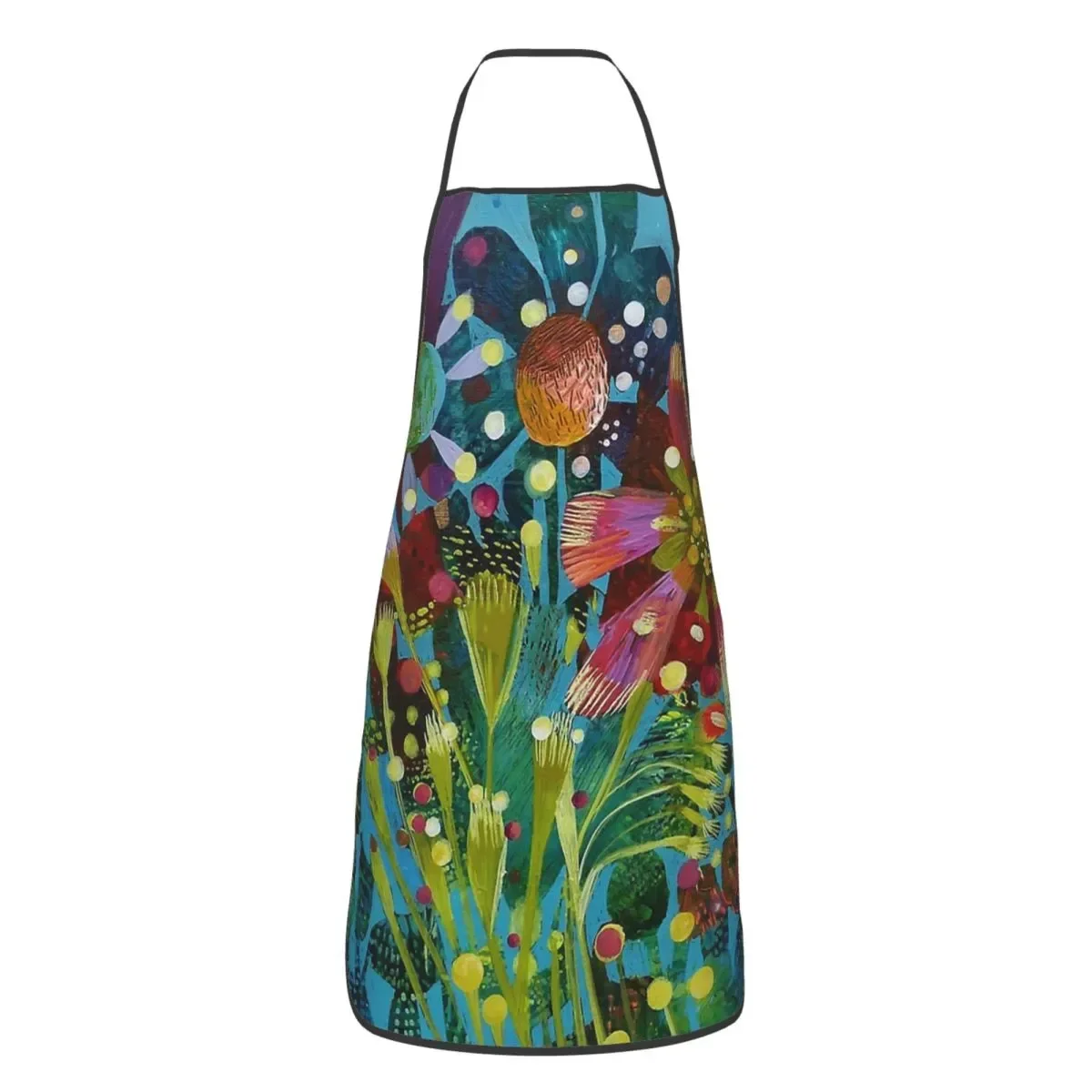 

Фартуки с цветами для женщин и мужчин, кухонный шеф-повар, фартук для готовки, домашний нагрудник, принадлежности для чистки выпечки, унисекс, передняя часть для взрослых