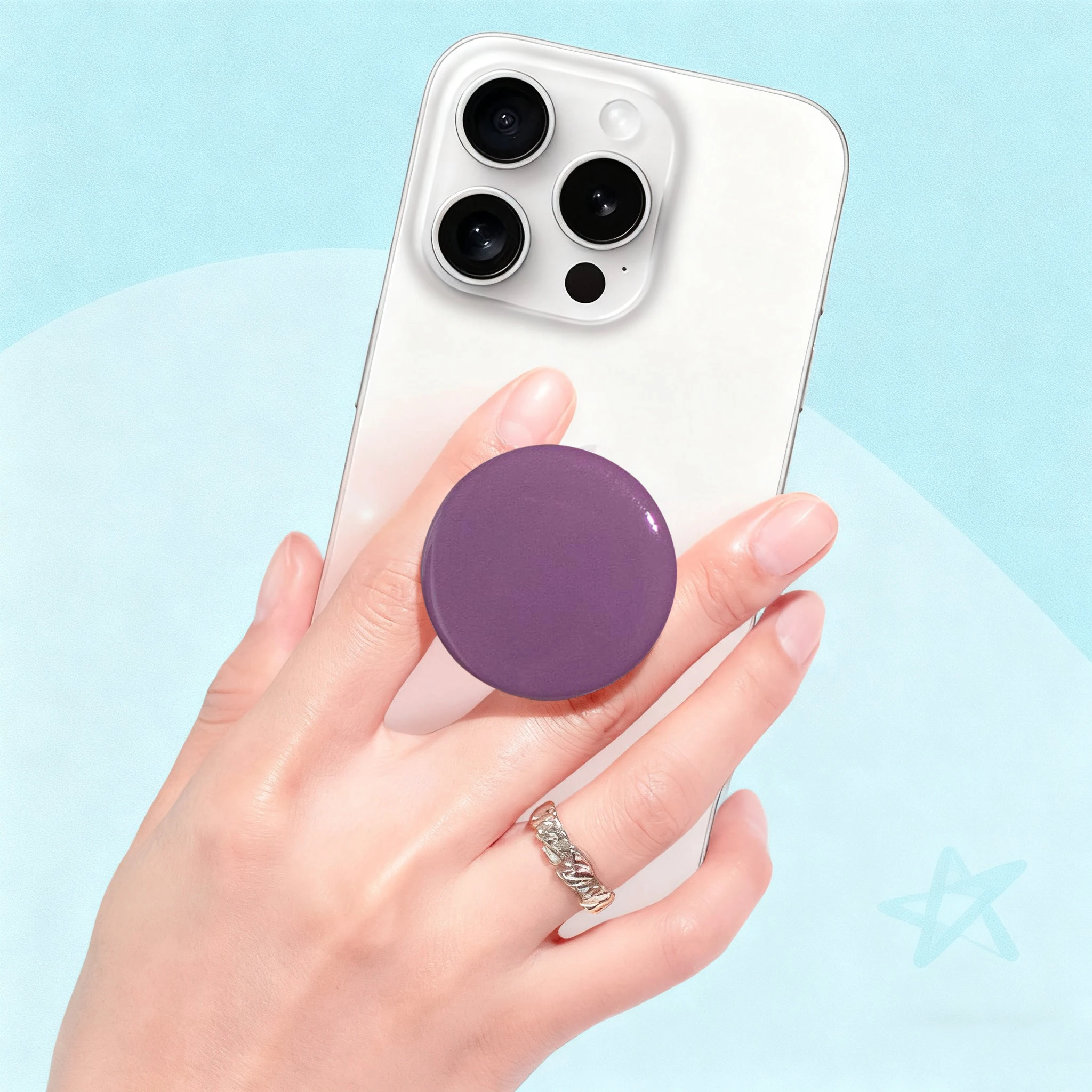 Розетка для телефону Popped для iPhone 17 16 15 14 plus попсокет Griptok Підставка для мобільного телефону Тримач для iPhone 14 13 12 Аксесуари для телефонів