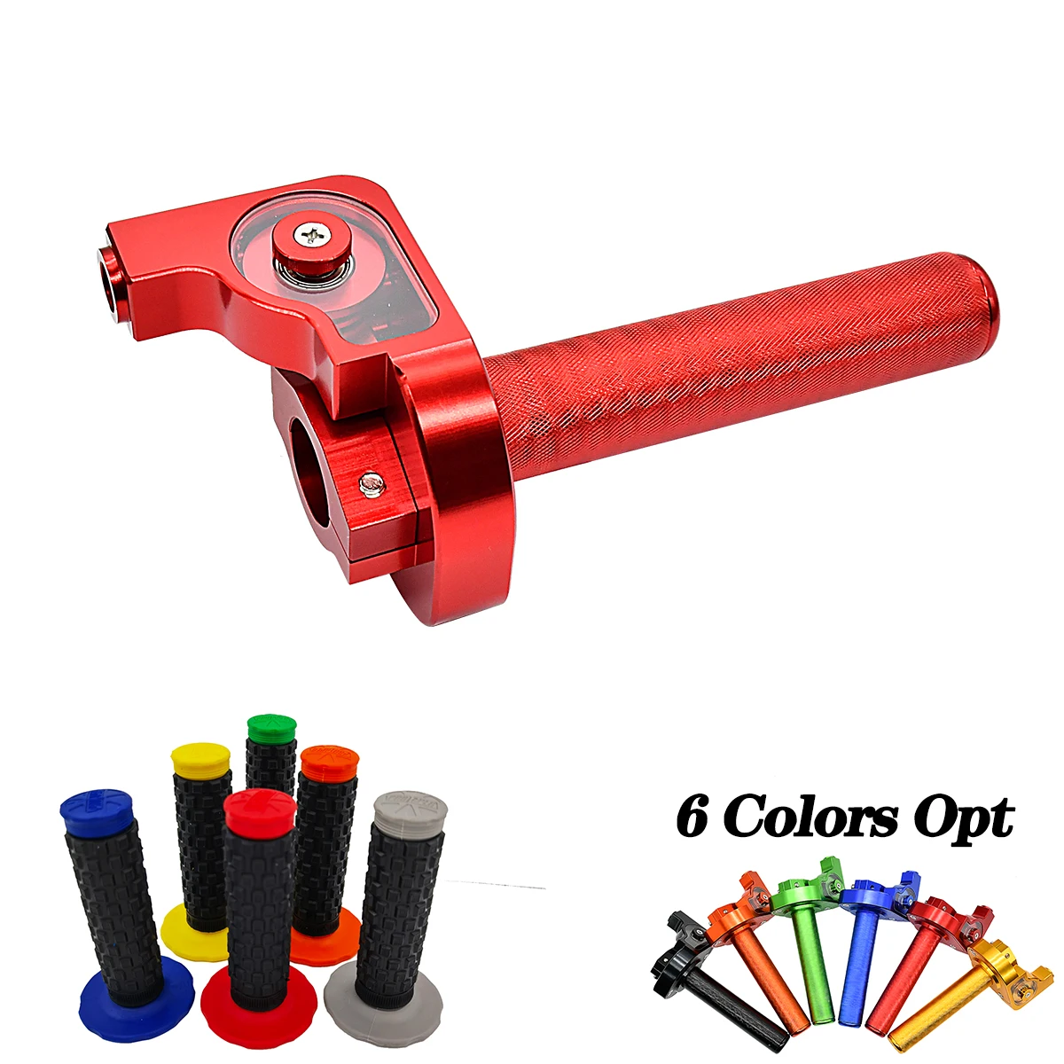 

7/8'' Motorcycle Handlebar Acerbs Throttle Grip Quick Twister + Cable For BSE BOSUER M4 M5 M6 M9 M10 M11 J5R J11 Kayo T4 T6 K6R