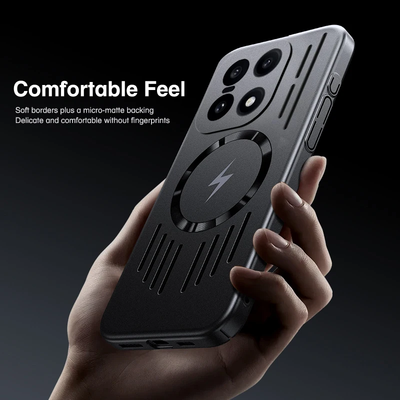 Breathable Cooling Mesh Phone Case with Magnetic Heat Dissipation