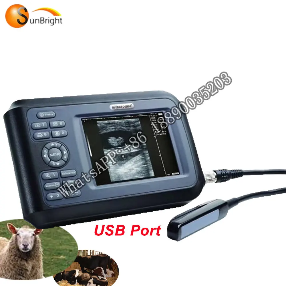 

Pet SUN-808F portable handheld b veterinary ultrasound scanner machine ultrasonido 3d
