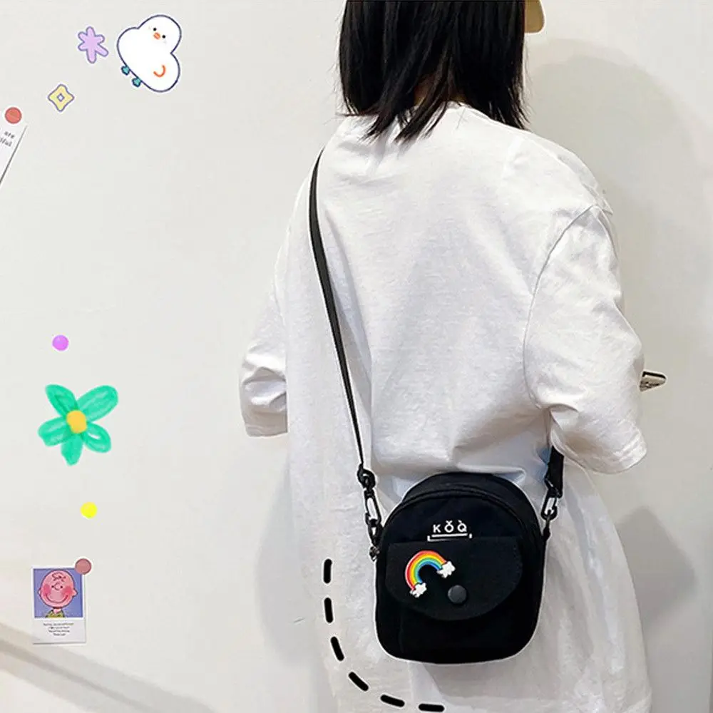 1pc Mode Frauen Mädchen Leinwand Umhängetasche niedlich lässig Leinwand Tasche Einkaufstaschen Umhängetasche Messenger Geldbörsen Reise Brieftasche – Detail 14