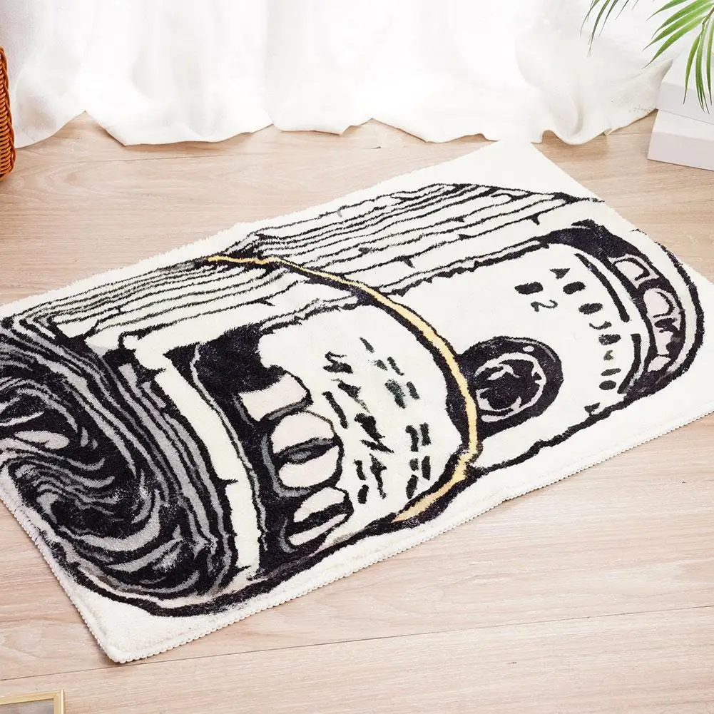 Creative US Dollars Carpet Bedroom Bedside Plush Mat Fashion Modern Living Room Carpet Cloakroom Fluffy Rug Home Decoration
