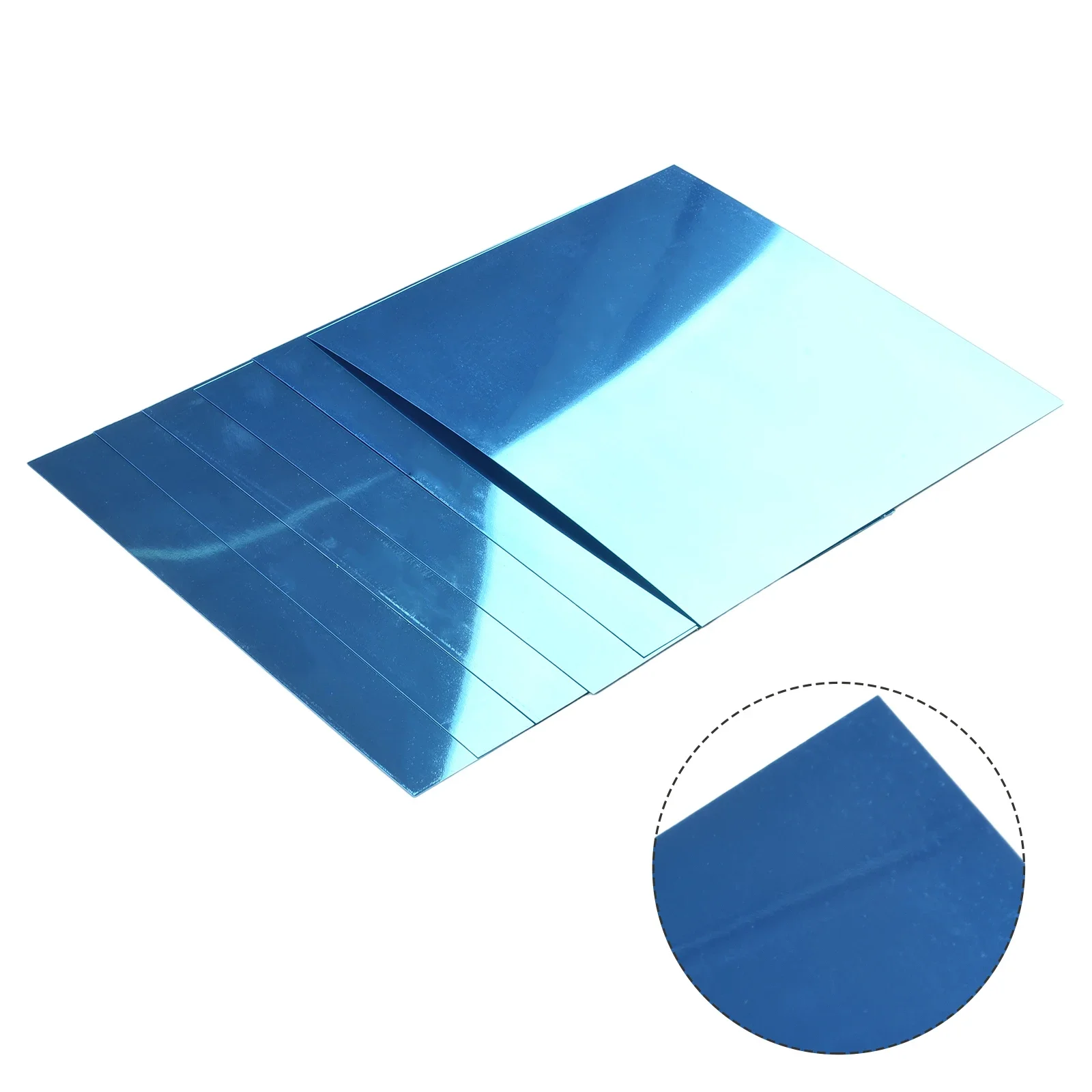 6pcs 3D Square Mirror Tile Wall Stickers Self Adhesive For Bathroom Home Decor Square Mirror Wall Sticker 20x20cm Decoration