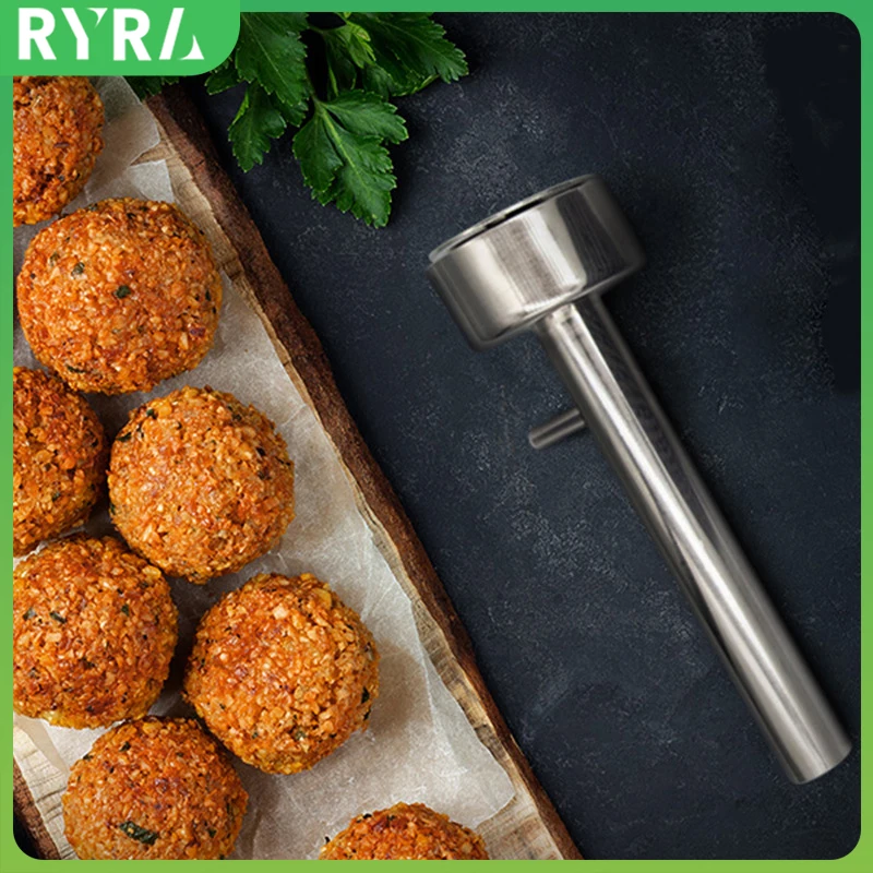 

Stainless Steel Large Falafel Ball Making Scoop Mold Meatball Machine Pressing Maker Non-Stick Kitchen Tool Accessories Gadgets