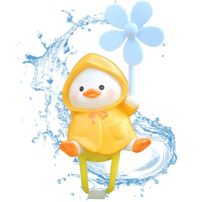 

Car Dashboard Ornament Cute Waterproof Raincoat Duck Cab Small Gadget Decoration Interior Gifts For Women Men