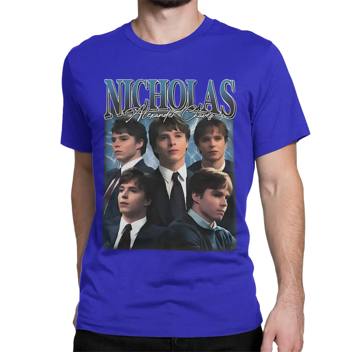 thumbnail image 1 of Camiseta de algodón puro para hombre y mujer de Nicholas Alexander Chavez Menéndez, divertida camiseta de manga corta con cuello redondo, camisetas de verano, 1 of 7