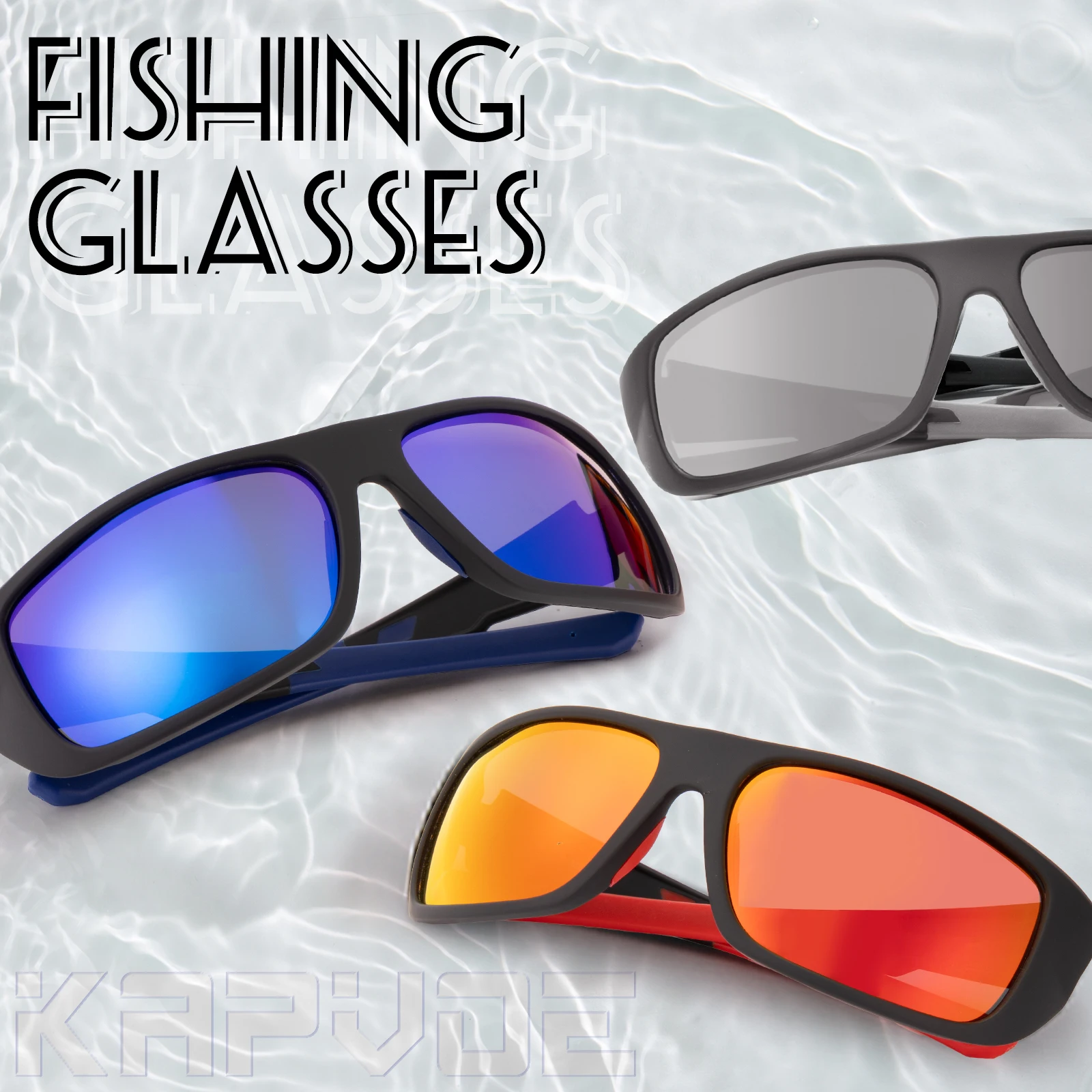 Kapvoe Polarized Fishing Sunglasses UV400 Fishing Goggles Woman Bicycle Cycling Glasses Man Outdoor MTB Road Bike Sports Eyewear polarized sunglasses,fishing sunglasses