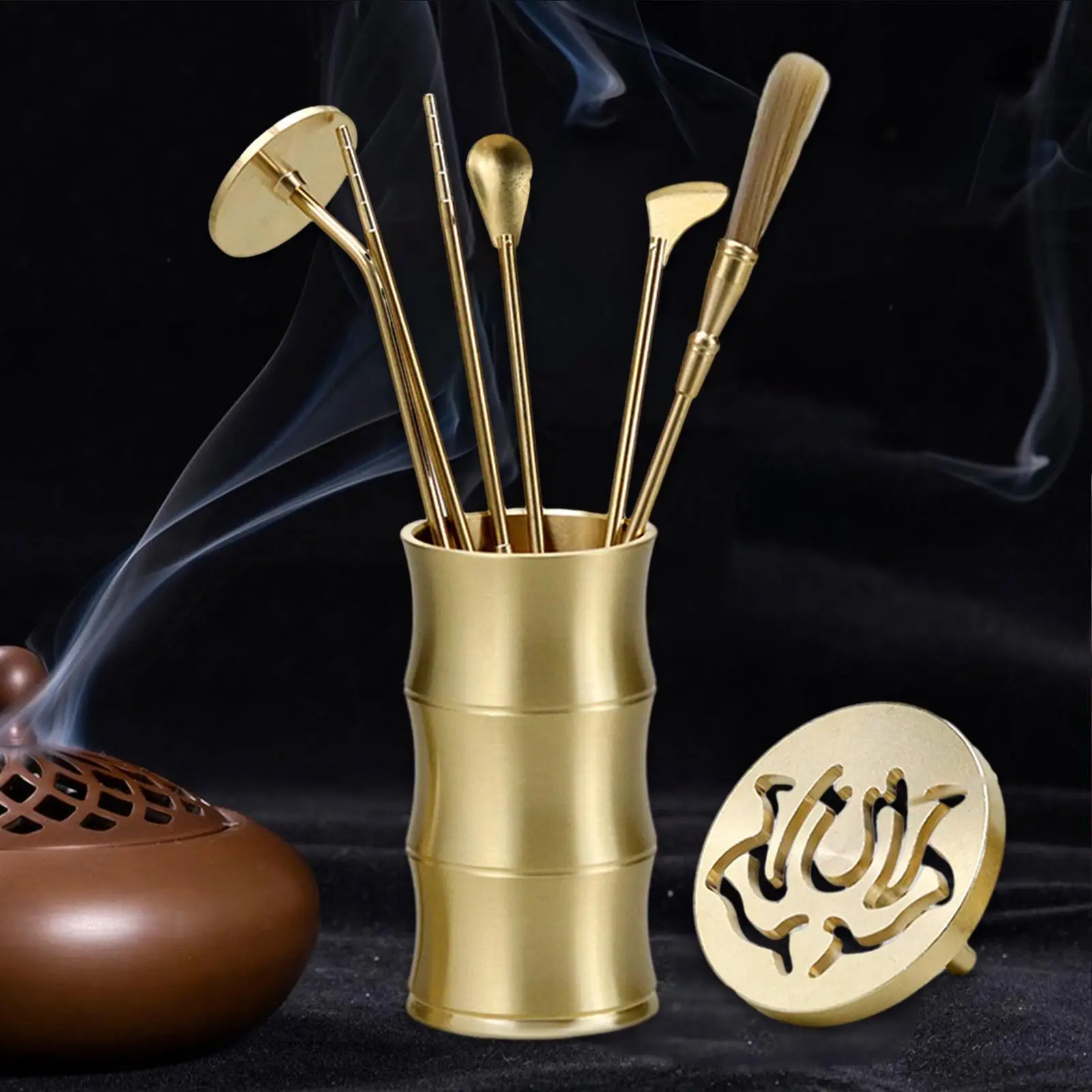 7 Pieces Chinese Incense Ceremony Set Incense Making Set for Yoga Meditation 7 Pieces Chinese Incense Ceremony Set Incense Making Set for Yoga Meditation