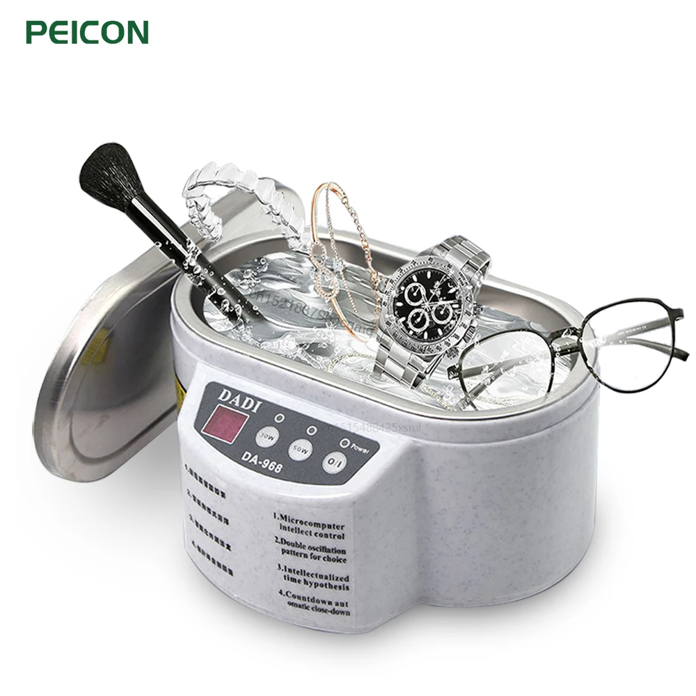 UltrasonicJewelryCleaner3050WSonicatorBath40kHzHighFrequency