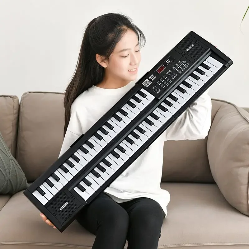 Double Key Adult Electric Organ 88 Keys Children Beginners Portable Professional Keyboard Piano Multifunctional Midi Controller