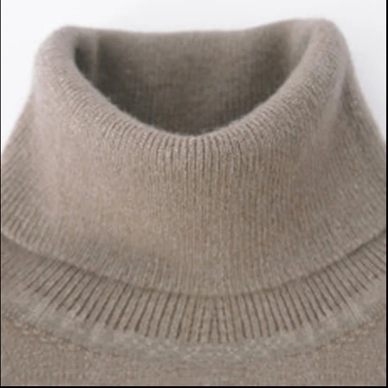 12 Colors Women Cashmere Wool Sweater Pullovers Pull Femme Autumn Winter High Neck Knitting Sweaters Turtleneck for Women Jumper 5