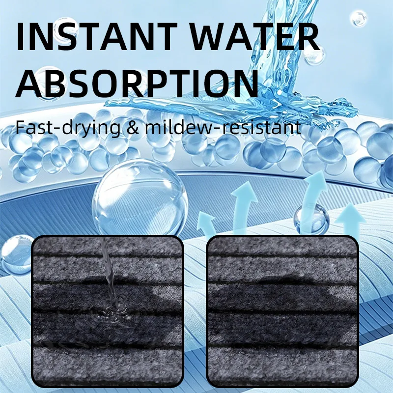 Sleek Minimalist Floor Mat - Durable, Stain/Fade Resistant, Non-Slip, Machine Washable