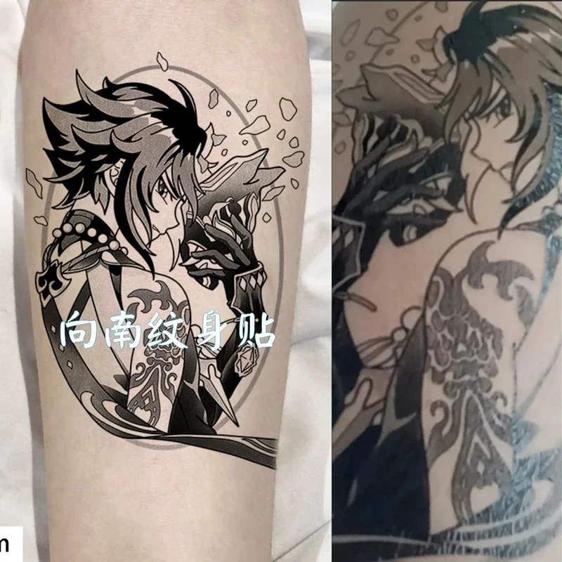 

Тату-наклейка на руку «Hutao Klee Xiao Raiden Makoto»
