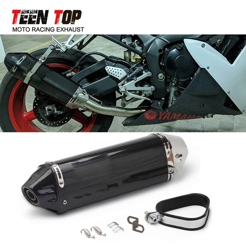 Universal Motorcycle Muffler For KTM Duke 390 RC390 Duke690 790 Exhaust Motorcycle Accessories Carbon Exhaust Z900 Ninja650 400 - Image 5