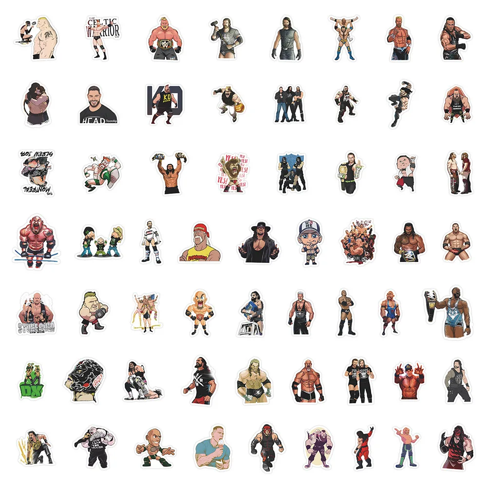 10/30/60 pçs luta livre dos desenhos animados adesivos we graffiti diy  adesivo portátil telefone guitarra carro bicicleta skate decalques  decoração brinquedo - AliExpress, image size:1000x1000