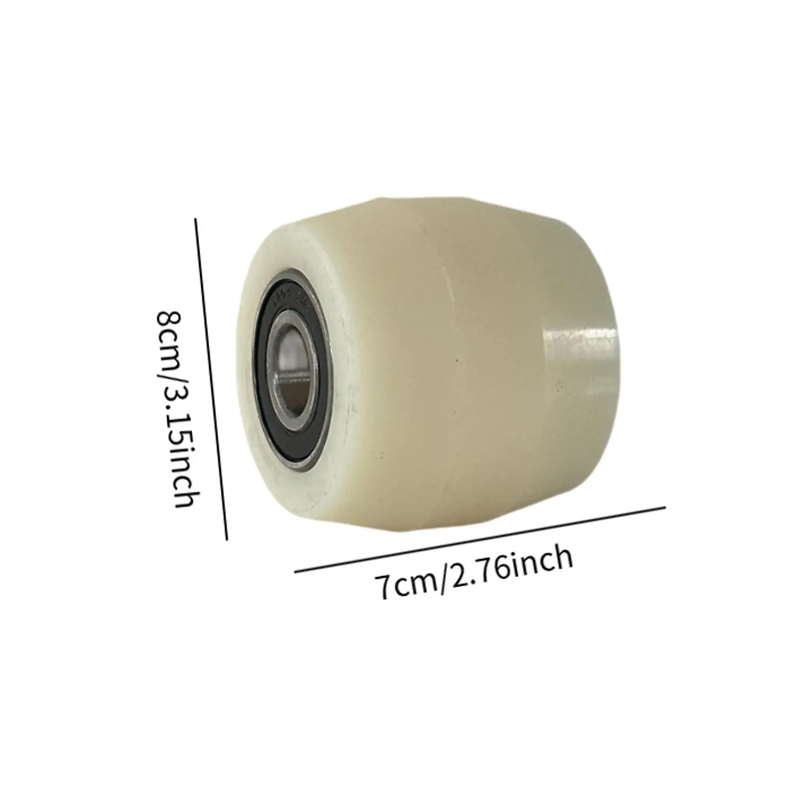 2 Pieces Roller Wheel with Bearings Ground Bull Cart Forklift Wheel Forklift Casters CNC Guiding Wheel ID 20mm Truck Load Wheel