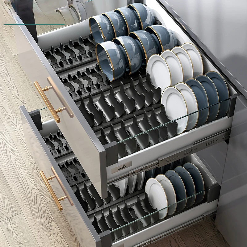 

Kitchen Dish Drainer Storage Rack Cabinet Chest of Drawer Bowl and Chopsticks Tableware Storage Box Bowl and Chopsticks Storage