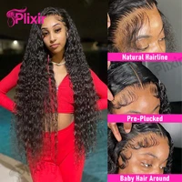 Perruque frontale 13x4 Loose Deep Wave, perruque Lace Front 13x6 HD Lace de 40 pouces, cheveux humains brésiliens, perruques bouclées Water Wave pour femmes 3