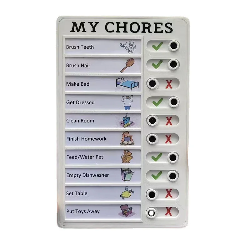 Reusable Daily Chore Checklist and Responsibility Chart