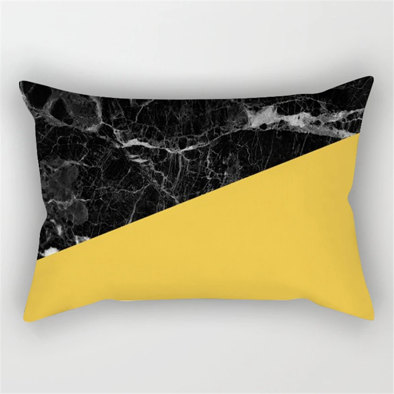 30x50cm Yellow Geometry Pillowcase Decor Sofa Cushion Pillowcover Polyester Pillow Cases for Home Decor Bedding Cushion Cover 