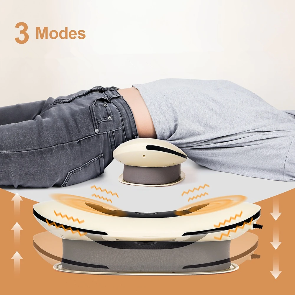 Electric Lumbar Traction Massager Vibration Waist Massager Airbag Waist Spine Support Back Massage Machine Waist masajeador