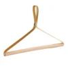 HOT Wooden Folding Coat Hangers Soft Leather Rope Beech Hanger Suitable for Kids and Adult Clothing 1