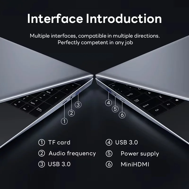 2026 Portable Gaming Laptop Windows 11 Pro Intel Core i9 10980HK 14.1'' Notebook 16GB RAM1TB 2TB SSD 1920*1080 PC Office Laptops - immagine 6