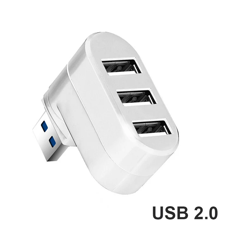 High-Speed USB 3.0 Rotating Port Hub with 3-Port Expansion