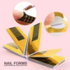 Coscelia Nail Art set with 15ML Clear UV Gel Nail Forms and White UV Gel Brush for Quick Building Nail Extension Manicure Tools 3