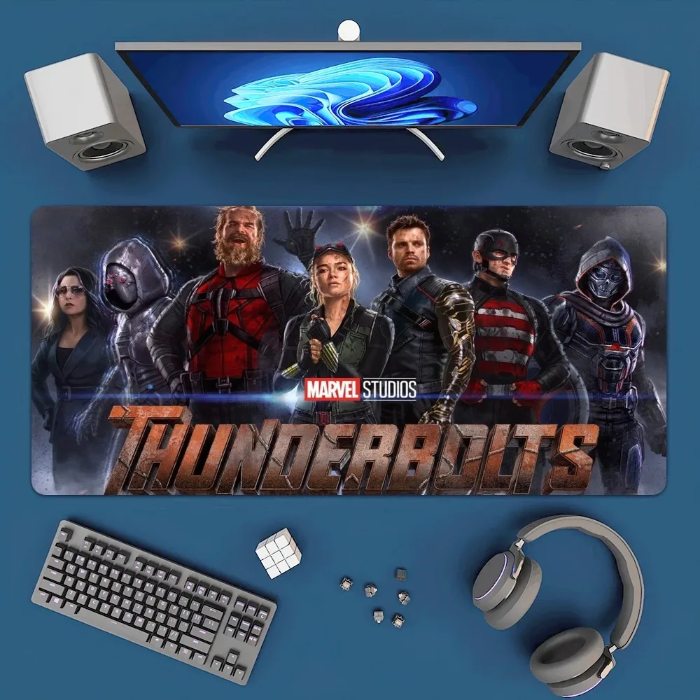 BEAST KINGDOM T-Thunderbolts 2025 Mousepad Office Large Mouse Mat Keyboard Mats Rubber PC Computer Game Big Anti-slip Mice Mat 2