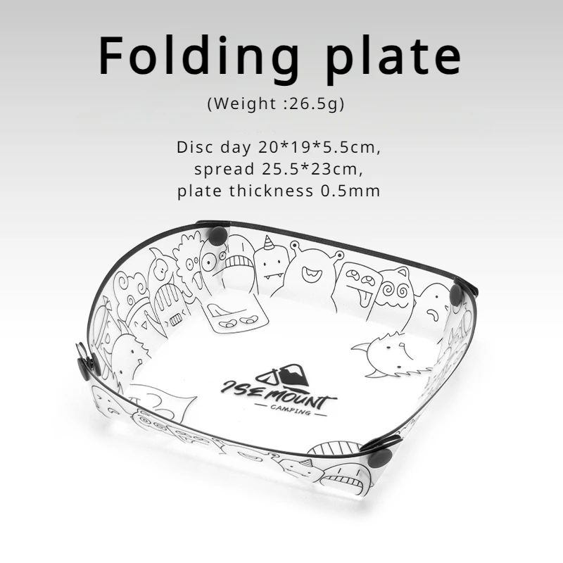 야외 초경량 접이식 커트레이 휴대용 그릇 디너 플레이트, 커피 필터 깔때기 컵, 다목적 콤비네이션 커트레이 세트