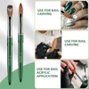 New High Quality Kolinsky Acrylic Nail Brush New Product Metal 100% Pure Kolinsky Brush for Acrylic Nails Sizes 2-18 Nail Tool 5