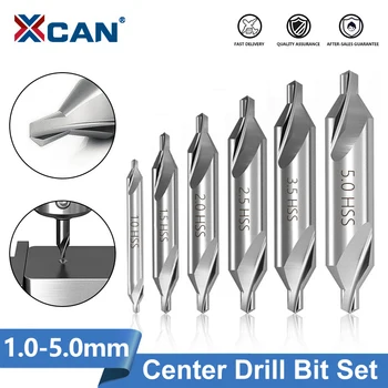 XCAN HSS 결합 센터 드릴, 60 도 카운터 싱크 앵글 비트 세트, 금속 드릴 비트, 1.0mm, 1.5mm, 2.0mm, 2.5mm, 3.5mm, 5mm