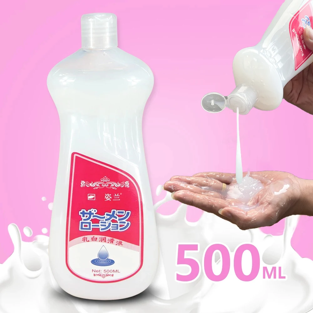1000ML Lubricant for Men Women Sex Toys Cream Sex Viscous Lube Water Based Oil Lubricating Anal Vaginal Adult Imitation Semen sex lubricant