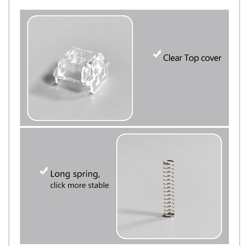 KTT-Kang Interruptor Linear Branco para Teclado Mecânico,