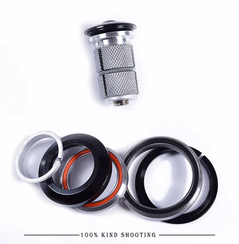Bicycle Headset EBike Taper top 1-1/8" down 1-1/2" for Carbon Road Bike Cycling Headset Steereed Tube Carbon Bicycle Headse H373