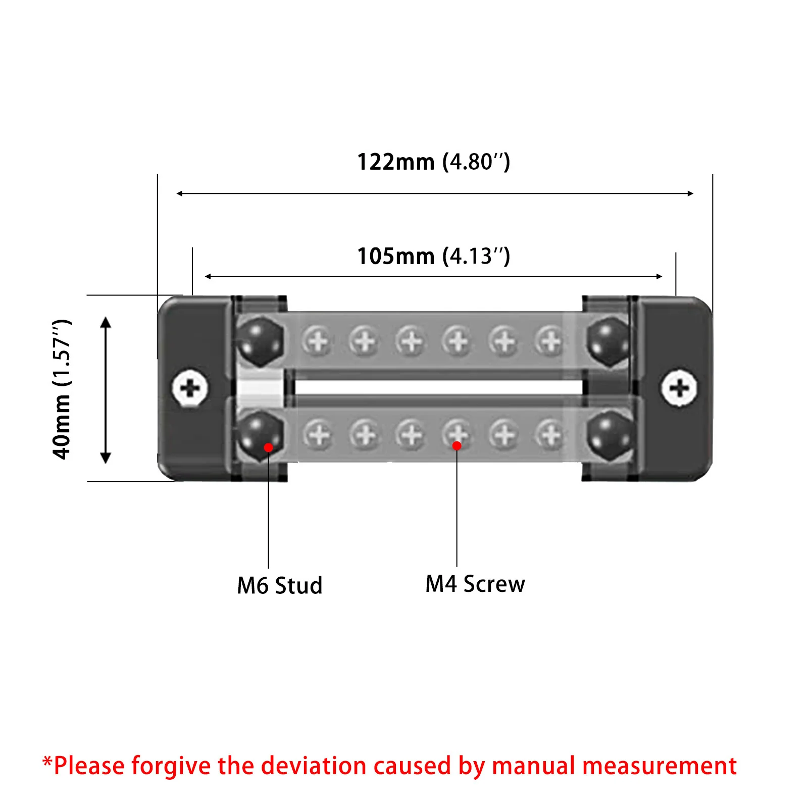 12–48 V neuer Klemmenblock, 150 A, Sammelschiene, positiver negativer Stromverteilerblock mit Abdeckung für Auto, LKW, Boot, Marine, Wohnmobil, Wohnmobil – Detail 4