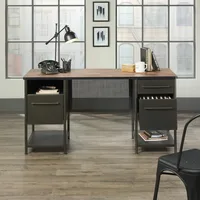 Sauder Boulevard Cafe Executive Desk, in Black finish 2