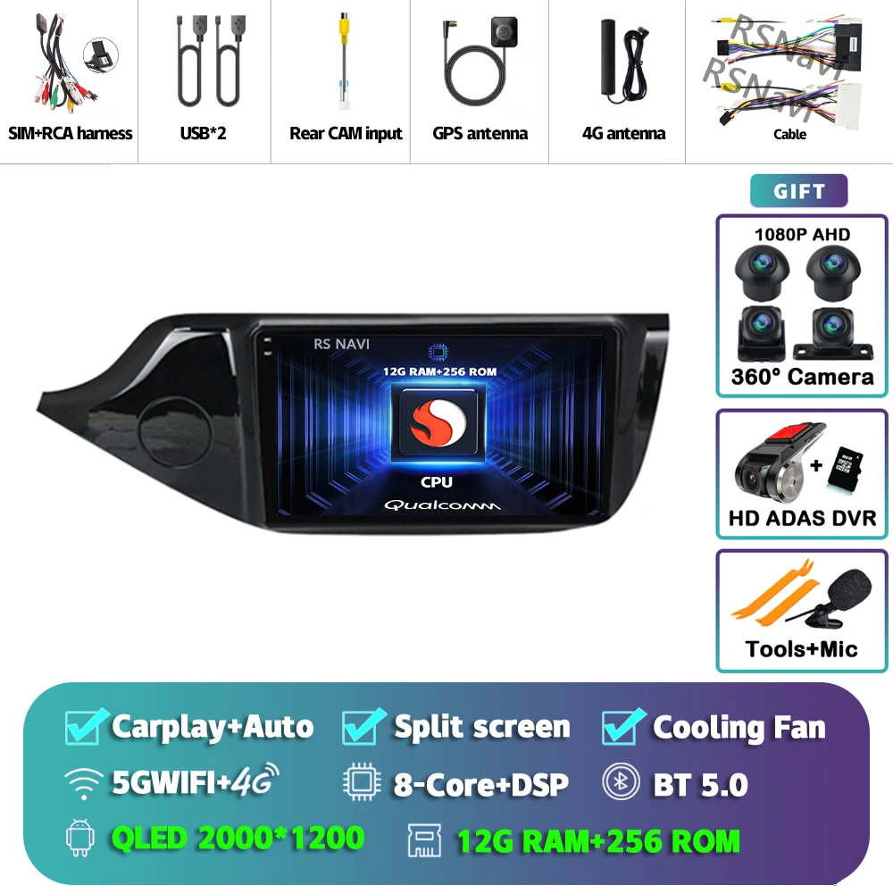 2K 12G-256G 360 DVR