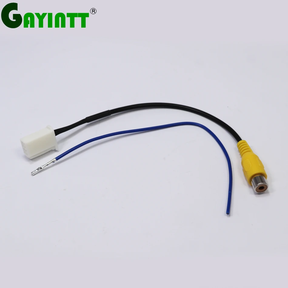 

GAYINTT Car Rear view Camera RCA Video Plug Cable Adapter for Mazda Atenza 6 CX-5 original car screen