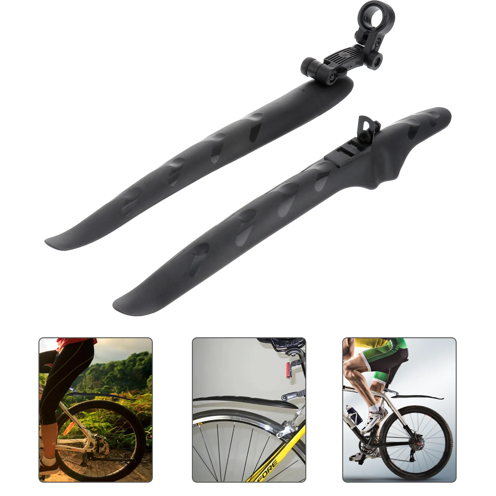 

Adjustable Mudguard Set， Bike Mudguard for Road Mountain, Front+ Rear 2PCS