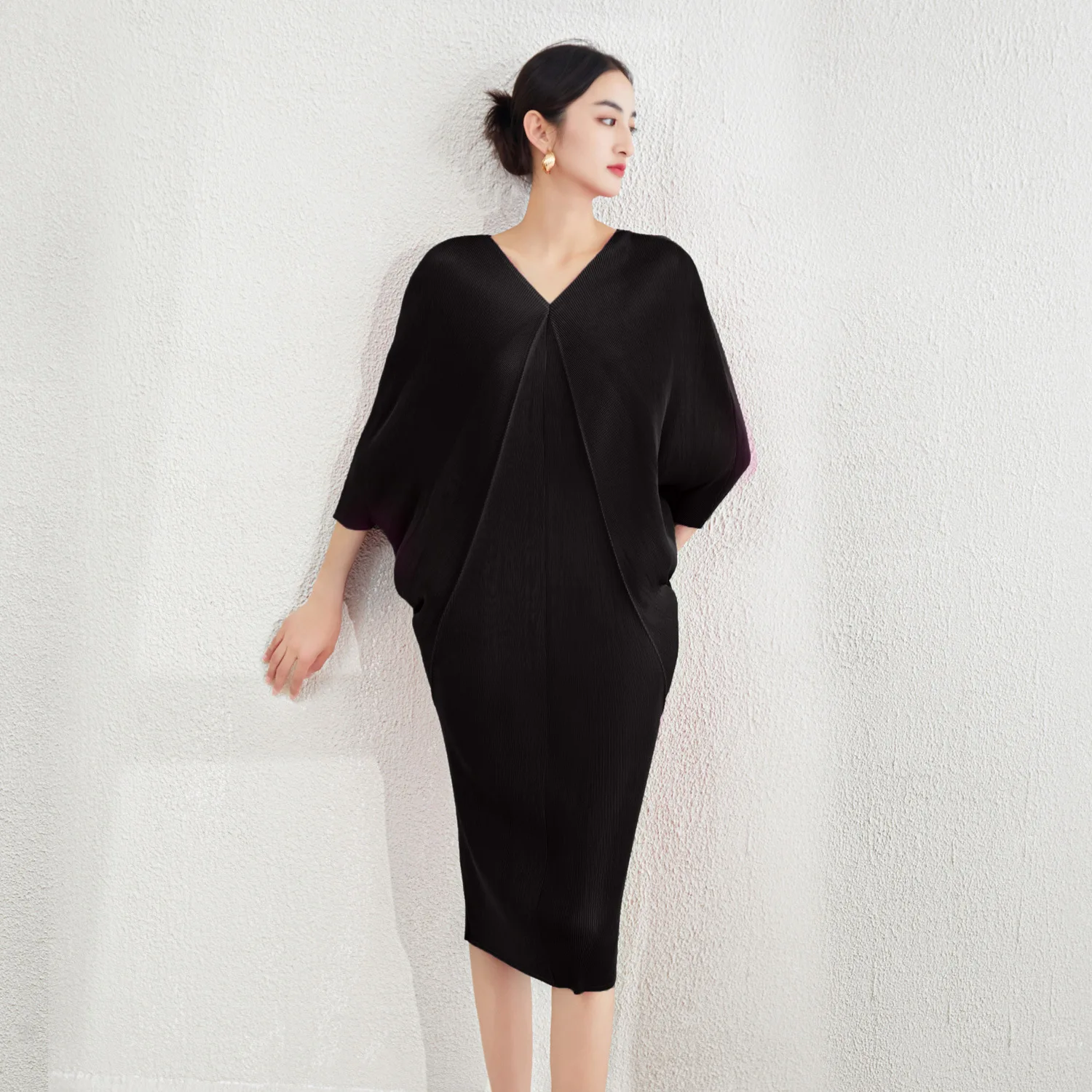 strapless open back dress Tassel Hem Batwing Glam Dress main image 0