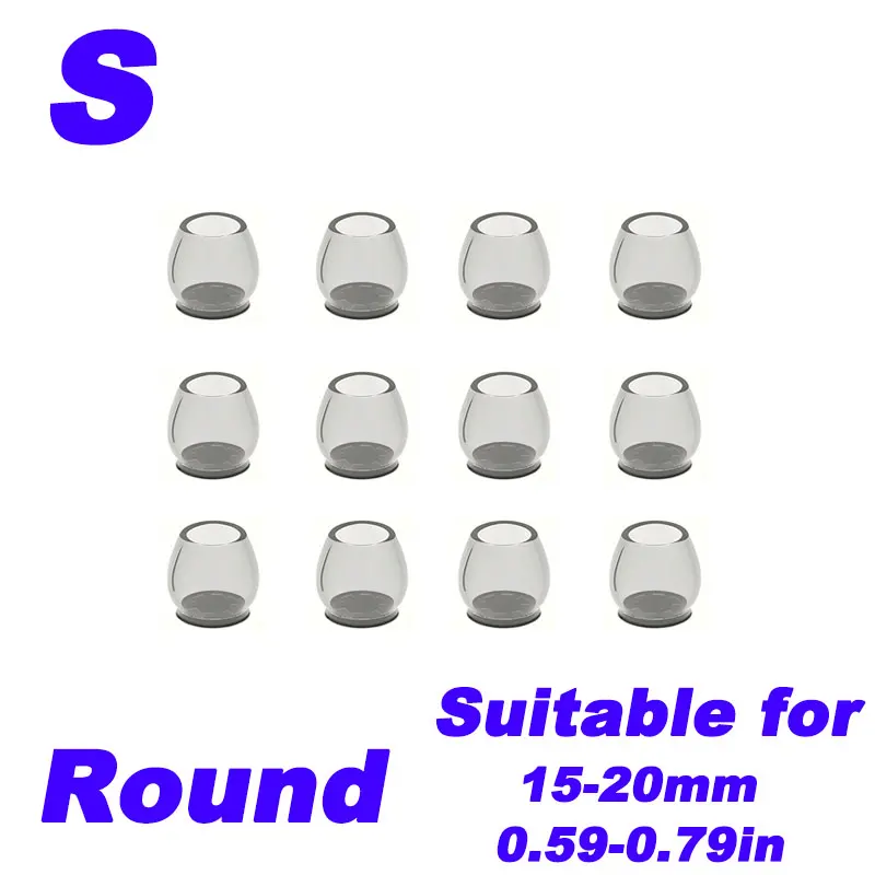 Chair Leg Floor Protectors with Silicone Felt Pads - Scratch-Proof, Noise-Free, and Easy Glide Furniture Sliders