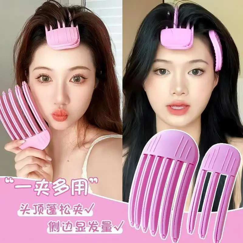 Fluffy Hairpin Curling Bangs Clips Hair Roots Volumizing Hair Clips Women Curling Fixed Shape Fashion Volume Roller