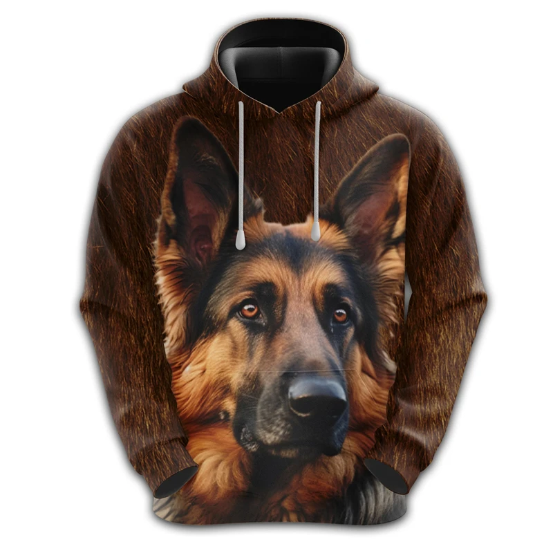 thumbnail image 1 of Sudadera con estampado de cara de perro divertida, sudadera con capucha de bulldog francés y corgi para hombre, chándal con pastor alemán y dachshund, sudaderas con capucha para perros, 1 of 4